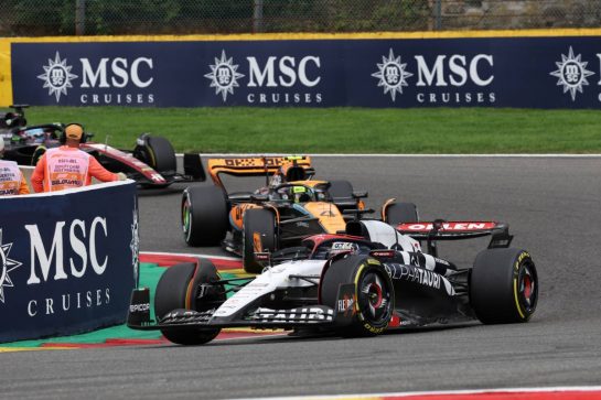 Daniel Ricciardo (AUS) AlphaTauri AT04.
30.07.2023. Formula 1 World Championship, Rd 13, Belgian Grand Prix, Spa Francorchamps, Belgium, Race Day.
- www.xpbimages.com, EMail: requests@xpbimages.com © Copyright: Bearne / XPB Images