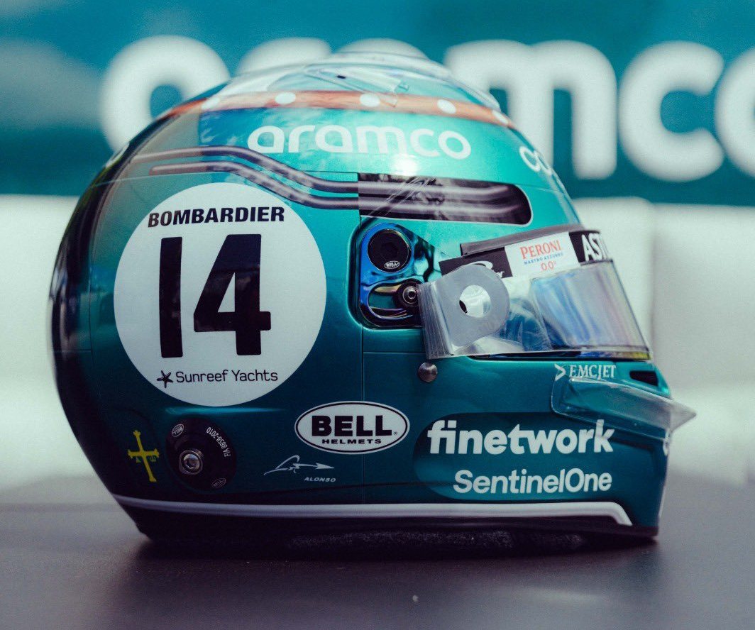 Alonso goes green with vibrant helmet makeover
