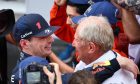 Race winner Max Verstappen (NLD) Red Bull Racing celebrates with Dr Helmut Marko (AUT) Red Bull Motorsport Consultant in parc ferme. 28.05.2023. Formula 1 World Championship, Rd 7, Monaco Grand Prix, Monte Carlo, Monaco, Race Day. - www.xpbimages.com, EMail: requests@xpbimages.com © Copyright: Batchelor / XPB Images
