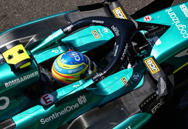 Fernando Alonso (ESP), Aston Martin Racing 22.07.2023. Formula 1 World Championship, Rd 12, Hungarian Grand Prix, Budapest, Hungary, Qualifying Day. - www.xpbimages.com, EMail: requests@xpbimages.com © Copyright: Charniaux / XPB Images