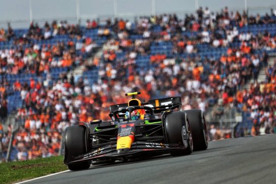Sergio Perez (MEX) Red Bull Racing RB19.
25.08.2023. Formula 1 World Championship, Rd 14, Dutch Grand Prix, Zandvoort, Netherlands, Practice Day.
- www.xpbimages.com, EMail: requests@xpbimages.com © Copyright: Moy / XPB Images