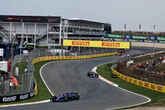 Logan Sargeant (USA) Williams Racing FW45.
25.08.2023. Formula 1 World Championship, Rd 14, Dutch Grand Prix, Zandvoort, Netherlands, Practice Day.
- www.xpbimages.com, EMail: requests@xpbimages.com © Copyright: Moy / XPB Images