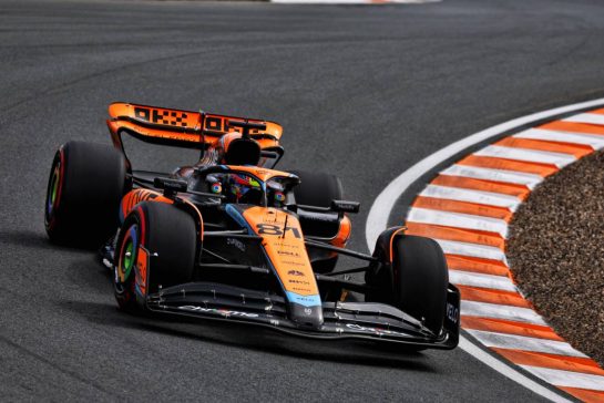 Oscar Piastri (AUS) McLaren MCL60.
25.08.2023. Formula 1 World Championship, Rd 14, Dutch Grand Prix, Zandvoort, Netherlands, Practice Day.
- www.xpbimages.com, EMail: requests@xpbimages.com © Copyright: Coates / XPB Images