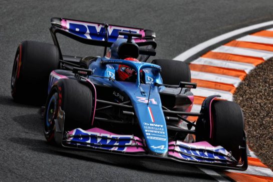 Esteban Ocon (FRA) Alpine F1 Team A523.
25.08.2023. Formula 1 World Championship, Rd 14, Dutch Grand Prix, Zandvoort, Netherlands, Practice Day.
- www.xpbimages.com, EMail: requests@xpbimages.com © Copyright: Coates / XPB Images