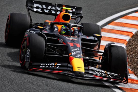 Sergio Perez (MEX) Red Bull Racing RB19.
25.08.2023. Formula 1 World Championship, Rd 14, Dutch Grand Prix, Zandvoort, Netherlands, Practice Day.
- www.xpbimages.com, EMail: requests@xpbimages.com © Copyright: Coates / XPB Images