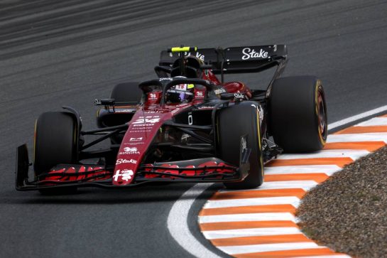 Zhou Guanyu (CHN) Alfa Romeo F1 Team C43.
25.08.2023. Formula 1 World Championship, Rd 14, Dutch Grand Prix, Zandvoort, Netherlands, Practice Day.
- www.xpbimages.com, EMail: requests@xpbimages.com © Copyright: Staley / XPB Images