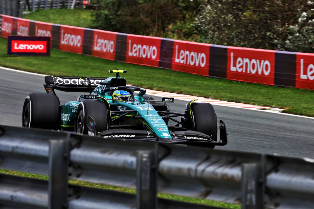 Fernando Alonso (ESP) Aston Martin F1 Team AMR23. 25.08.2023. Formula 1 World Championship, Rd 14, Dutch Grand Prix, Zandvoort, Netherlands, Practice Day. - www.xpbimages.com, EMail: requests@xpbimages.com © Copyright: Miltenburg / XPB Images