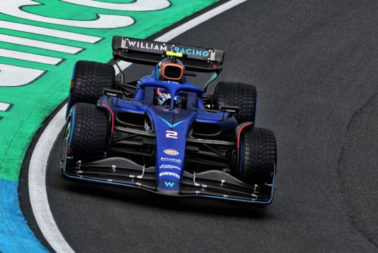 Logan Sargeant (USA) Williams Racing FW45.
26.08.2023. Formula 1 World Championship, Rd 14, Dutch Grand Prix, Zandvoort, Netherlands, Qualifying Day.
- www.xpbimages.com, EMail: requests@xpbimages.com © Copyright: Moy / XPB Images