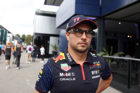 Sergio Perez (MEX) Red Bull Racing.
31.08.2023. Formula 1 World Championship, Rd 15, Italian Grand Prix, Monza, Italy, Preparation Day.
- www.xpbimages.com, EMail: requests@xpbimages.com © Copyright: Bearne / XPB Images