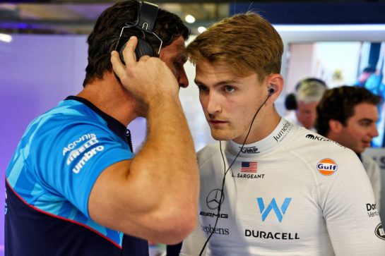 Logan Sargeant (USA) Williams Racing with Ben Jacobs (AUS) Williams Racing Personal Trainer.
01.09.2023. Formula 1 World Championship, Rd 15, Italian Grand Prix, Monza, Italy, Practice Day.
- www.xpbimages.com, EMail: requests@xpbimages.com © Copyright: Batchelor / XPB Images