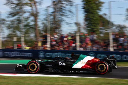 Valtteri Bottas (FIN) Alfa Romeo F1 Team C43.
01.09.2023. Formula 1 World Championship, Rd 15, Italian Grand Prix, Monza, Italy, Practice Day.
- www.xpbimages.com, EMail: requests@xpbimages.com © Copyright: Coates / XPB Images