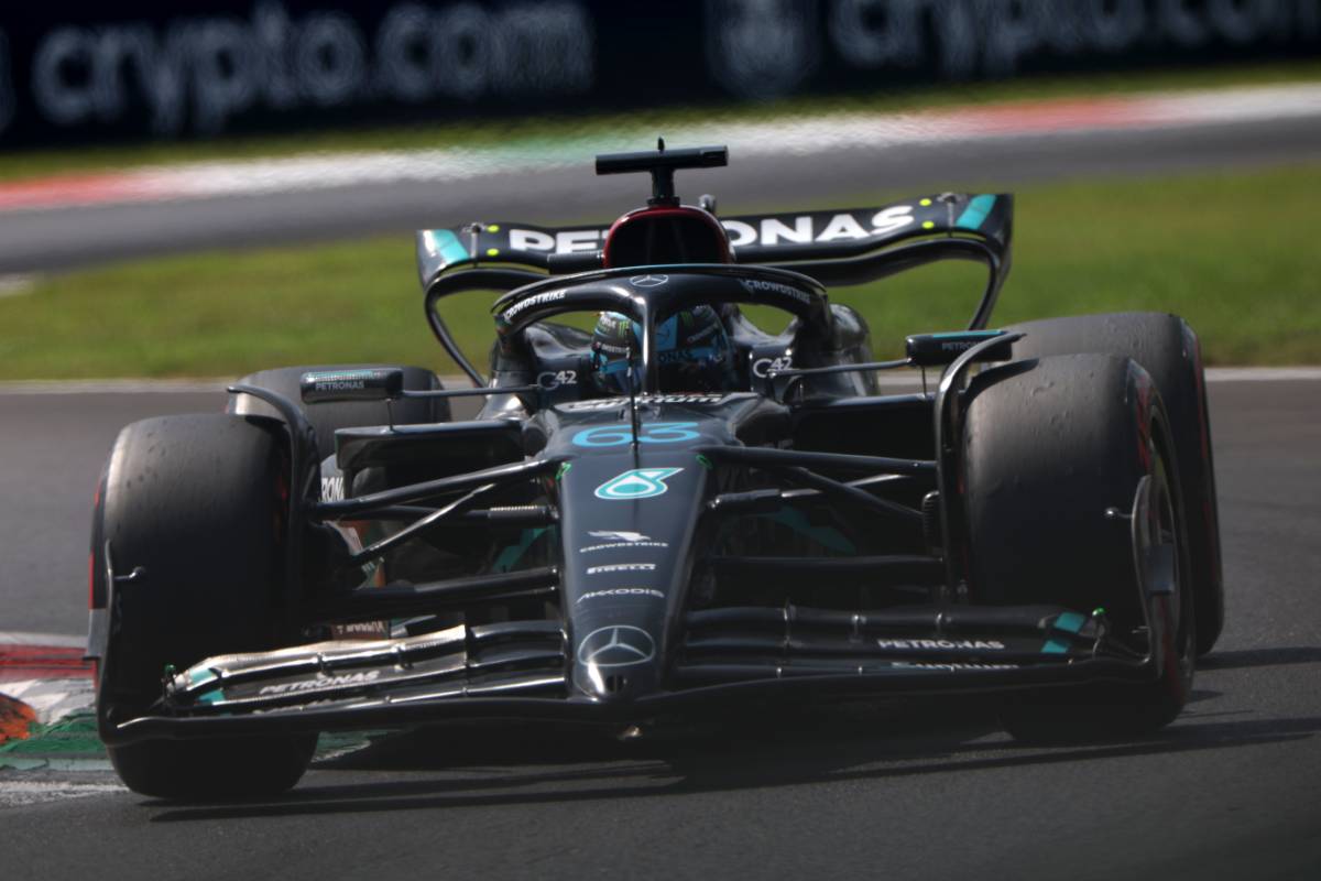George Russell (GBR) Mercedes AMG F1 W14. 02.09.2023. Formula 1 World Championship, Rd 15, Italian Grand Prix, Monza, Italy, Qualifying Day. - www.xpbimages.com, EMail: requests@xpbimages.com © Copyright: Staley / XPB Images