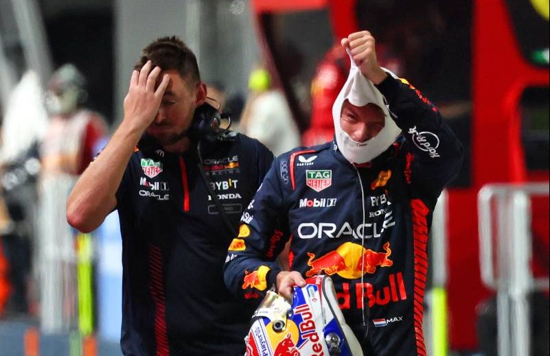 Max Verstappen (NLD) Red Bull Racing knocked out in Q2 of qualifying. 16.09.2023. Formula 1 World Championship, Rd 16, Singapore Grand Prix, Marina Bay Street Circuit, Singapore, Qualifying Day. - www.xpbimages.com, EMail: requests@xpbimages.com © Copyright: Batchelor / XPB Images