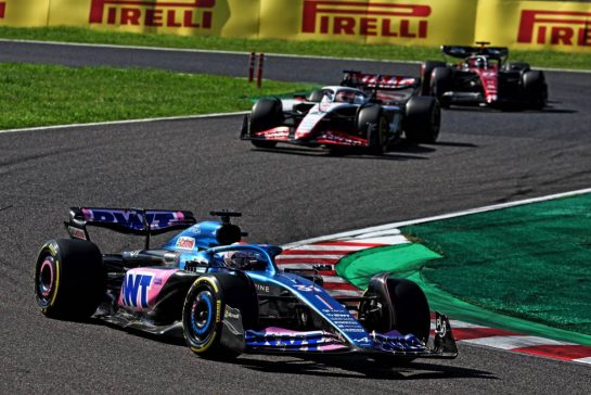 Esteban Ocon (FRA) Alpine F1 Team A523.
24.09.2023. Formula 1 World Championship, Rd 17, Japanese Grand Prix, Suzuka, Japan, Race Day.
- www.xpbimages.com, EMail: requests@xpbimages.com © Copyright: Moy / XPB Images
