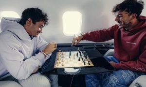 Plane Chess: Leclerc and Gasly battle it out above the skies