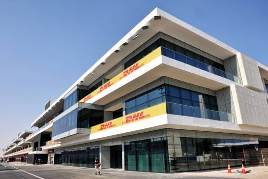 Circuit atmosphere - Pit buildings.
05.10.2023. Formula 1 World Championship, Rd 18, Qatar Grand Prix, Doha, Qatar, Preparation Day.
- www.xpbimages.com, EMail: requests@xpbimages.com © Copyright: Batchelor / XPB Images