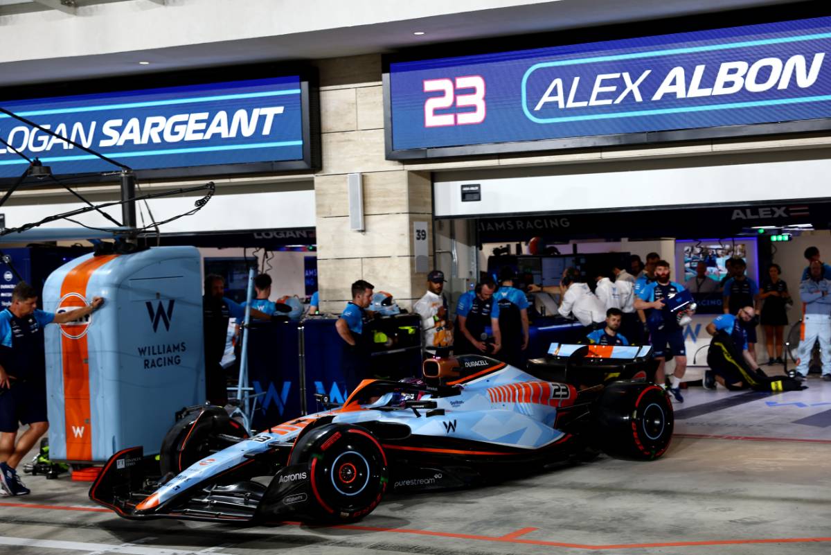 Logan Sargeant (USA) Williams Racing FW45 leaves the pits.
06.10.2023 Formula 1 World Championship, Rd 18, Qatar Grand Prix, Doha, Qatar, Qualifying Day.
- www.xpbimages.com, EMail: requests@xpbimages.com © Copyright: Batchelor / XPB Images