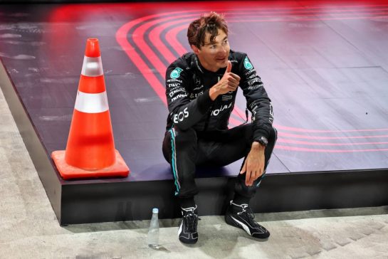 George Russell (GBR) Mercedes AMG F1 in qualifying parc ferme.
06.10.2023 Formula 1 World Championship, Rd 18, Qatar Grand Prix, Doha, Qatar, Qualifying Day.
- www.xpbimages.com, EMail: requests@xpbimages.com © Copyright: Moy / XPB Images