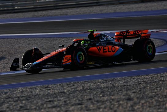 Lando Norris (GBR) McLaren MCL60.
07.10.2023. Formula 1 World Championship, Rd 18, Qatar Grand Prix, Doha, Qatar, Sprint Day.
- www.xpbimages.com, EMail: requests@xpbimages.com © Copyright: Charniaux / XPB Images