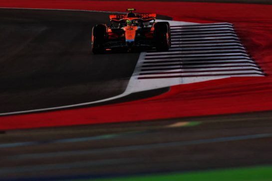 Lando Norris (GBR) McLaren MCL60.
07.10.2023. Formula 1 World Championship, Rd 18, Qatar Grand Prix, Doha, Qatar, Sprint Day.
- www.xpbimages.com, EMail: requests@xpbimages.com © Copyright: Charniaux / XPB Images
