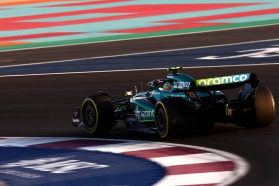 Fernando Alonso (ESP) Aston Martin F1 Team AMR23.
07.10.2023. Formula 1 World Championship, Rd 18, Qatar Grand Prix, Doha, Qatar, Sprint Day.
- www.xpbimages.com, EMail: requests@xpbimages.com © Copyright: Coates / XPB Images