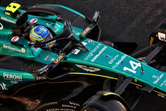 Fernando Alonso (ESP) Aston Martin F1 Team AMR23.
07.10.2023. Formula 1 World Championship, Rd 18, Qatar Grand Prix, Doha, Qatar, Sprint Day.
- www.xpbimages.com, EMail: requests@xpbimages.com © Copyright: Moy / XPB Images