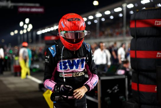 Esteban Ocon (FRA) Alpine F1 Team on the grid.
07.10.2023. Formula 1 World Championship, Rd 18, Qatar Grand Prix, Doha, Qatar, Sprint Day.
- www.xpbimages.com, EMail: requests@xpbimages.com © Copyright: Charniaux / XPB Images