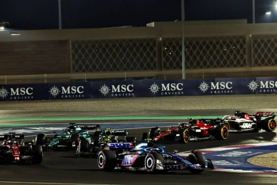 Pierre Gasly (FRA) Alpine F1 Team A523.
07.10.2023. Formula 1 World Championship, Rd 18, Qatar Grand Prix, Doha, Qatar, Sprint Day.
- www.xpbimages.com, EMail: requests@xpbimages.com © Copyright: Batchelor / XPB Images