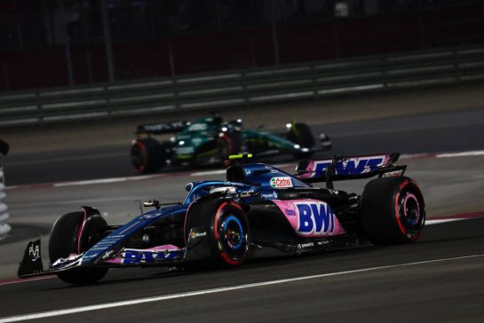 Pierre Gasly (FRA) Alpine F1 Team A523.
07.10.2023. Formula 1 World Championship, Rd 18, Qatar Grand Prix, Doha, Qatar, Sprint Day.
- www.xpbimages.com, EMail: requests@xpbimages.com © Copyright: Charniaux / XPB Images