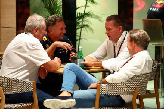 (L to R): Dr Helmut Marko (AUT) Red Bull Motorsport Consultant; Christian Horner (GBR) Red Bull Racing Team Principal; Jos Verstappen (NLD); and Raymond Vermeulen (NLD) Driver Manager.
08.10.2023. Formula 1 World Championship, Rd 18, Qatar Grand Prix, Doha, Qatar, Race Day.
- www.xpbimages.com, EMail: requests@xpbimages.com © Copyright: Batchelor / XPB Images