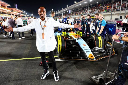 Mo Farah (GBR) Retired Athlete, on the grid.
08.10.2023. Formula 1 World Championship, Rd 18, Qatar Grand Prix, Doha, Qatar, Race Day.
- www.xpbimages.com, EMail: requests@xpbimages.com © Copyright: Batchelor / XPB Images