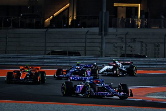 Esteban Ocon (FRA) Alpine F1 Team A523.
08.10.2023. Formula 1 World Championship, Rd 18, Qatar Grand Prix, Doha, Qatar, Race Day.
- www.xpbimages.com, EMail: requests@xpbimages.com © Copyright: Charniaux / XPB Images