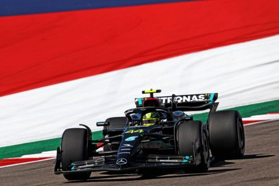 Lewis Hamilton (GBR) Mercedes AMG F1 W14.
20.10.2023. Formula 1 World Championship, Rd 19, United States Grand Prix, Austin, Texas, USA, Qualifying Day
- www.xpbimages.com, EMail: requests@xpbimages.com © Copyright: Moy / XPB Images