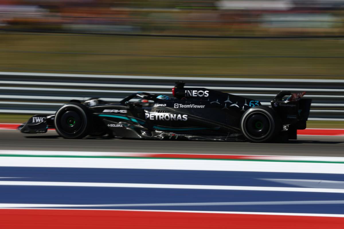 George Russell (GBR) Mercedes AMG F1 W14. 20.10.2023. Formula 1 World Championship, Rd 19, United States Grand Prix, Austin, Texas, USA, Qualifying Day - www.xpbimages.com, EMail: requests@xpbimages.com © Copyright: Coates / XPB Images