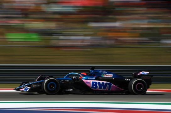 Esteban Ocon (FRA) Alpine F1 Team A523.
20.10.2023. Formula 1 World Championship, Rd 19, United States Grand Prix, Austin, Texas, USA, Qualifying Day
- www.xpbimages.com, EMail: requests@xpbimages.com © Copyright: Coates / XPB Images