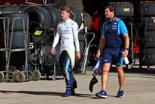 Logan Sargeant (USA) Williams Racing.
20.10.2023. Formula 1 World Championship, Rd 19, United States Grand Prix, Austin, Texas, USA, Qualifying Day
- www.xpbimages.com, EMail: requests@xpbimages.com © Copyright: Batchelor / XPB Images