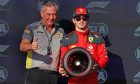Charles Leclerc (MON) Ferrari receives the Pirelli Pole Position Aqard from Mario Isola (ITA) Pirelli Racing Manager (Left). 20.10.2023. Formula 1 World Championship, Rd 19, United States Grand Prix, Austin, Texas, USA, Qualifying Day - www.xpbimages.com, EMail: requests@xpbimages.com © Copyright: Moy / XPB Images