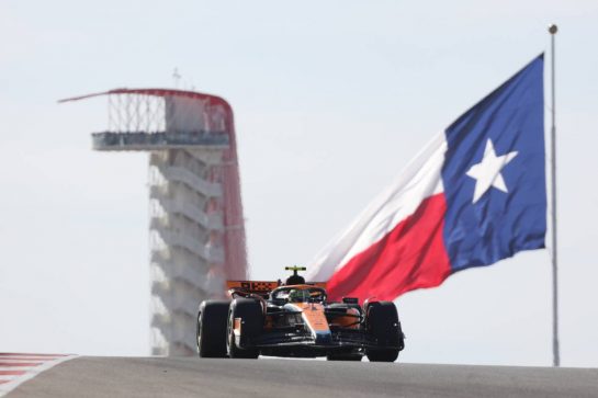 Lando Norris (GBR) McLaren MCL60.
20.10.2023. Formula 1 World Championship, Rd 19, United States Grand Prix, Austin, Texas, USA, Qualifying Day
- www.xpbimages.com, EMail: requests@xpbimages.com © Copyright: Bearne / XPB Images