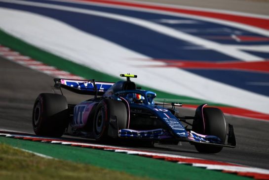 Pierre Gasly (FRA) Alpine F1 Team A523.
20.10.2023. Formula 1 World Championship, Rd 19, United States Grand Prix, Austin, Texas, USA, Qualifying Day
- www.xpbimages.com, EMail: requests@xpbimages.com © Copyright: Price / XPB Images