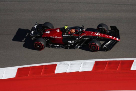 Zhou Guanyu (CHN) Alfa Romeo F1 Team C43.
20.10.2023. Formula 1 World Championship, Rd 19, United States Grand Prix, Austin, Texas, USA, Qualifying Day
- www.xpbimages.com, EMail: requests@xpbimages.com © Copyright: Moy / XPB Images