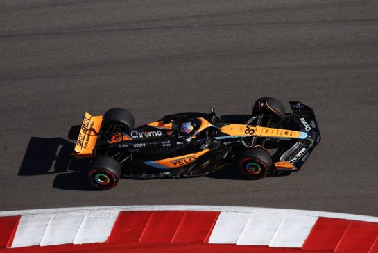 Oscar Piastri (AUS) McLaren MCL60.
20.10.2023. Formula 1 World Championship, Rd 19, United States Grand Prix, Austin, Texas, USA, Qualifying Day
- www.xpbimages.com, EMail: requests@xpbimages.com © Copyright: Moy / XPB Images