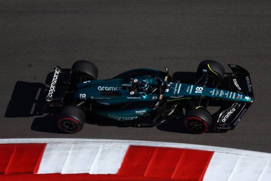 Lance Stroll (CDN) Aston Martin F1 Team AMR23.
20.10.2023. Formula 1 World Championship, Rd 19, United States Grand Prix, Austin, Texas, USA, Qualifying Day
- www.xpbimages.com, EMail: requests@xpbimages.com © Copyright: Coates / XPB Images