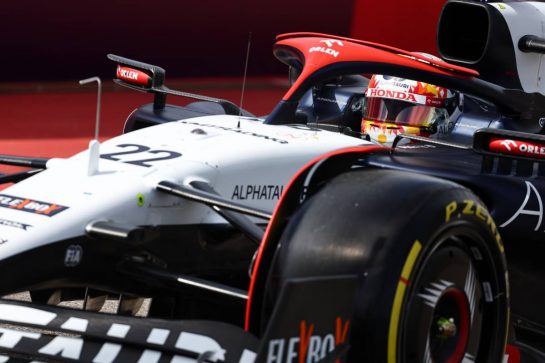 Yuki Tsunoda (JPN) AlphaTauri AT04 leaves the pits.
21.10.2023. Formula 1 World Championship, Rd 19, United States Grand Prix, Austin, Texas, USA, Sprint Day.
- www.xpbimages.com, EMail: requests@xpbimages.com © Copyright: Batchelor / XPB Images