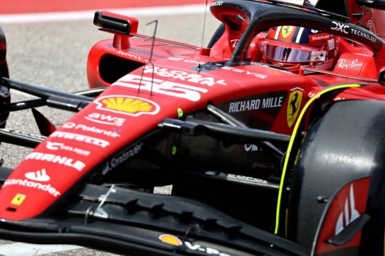 Carlos Sainz Jr (ESP) Ferrari SF-23 leaves the pits.
21.10.2023. Formula 1 World Championship, Rd 19, United States Grand Prix, Austin, Texas, USA, Sprint Day.
- www.xpbimages.com, EMail: requests@xpbimages.com © Copyright: Batchelor / XPB Images