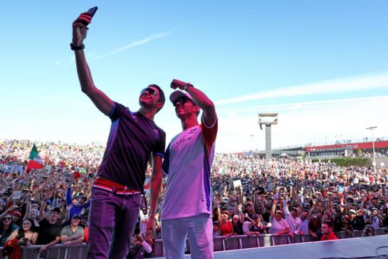 (L to R): Esteban Ocon (FRA) Alpine F1 Team and Pierre Gasly (FRA) Alpine F1 Team on the FanZone Stage.
21.10.2023. Formula 1 World Championship, Rd 19, United States Grand Prix, Austin, Texas, USA, Sprint Day.
- www.xpbimages.com, EMail: requests@xpbimages.com © Copyright: Moy / XPB Images