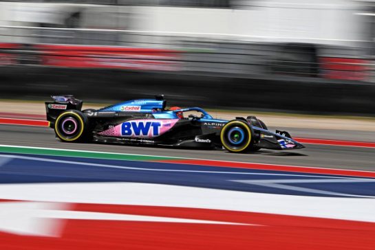 Esteban Ocon (FRA) Alpine F1 Team A523.
21.10.2023. Formula 1 World Championship, Rd 19, United States Grand Prix, Austin, Texas, USA, Sprint Day.
- www.xpbimages.com, EMail: requests@xpbimages.com © Copyright: Price / XPB Images