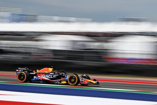 Max Verstappen (NLD) Red Bull Racing RB19.
21.10.2023. Formula 1 World Championship, Rd 19, United States Grand Prix, Austin, Texas, USA, Sprint Day.
- www.xpbimages.com, EMail: requests@xpbimages.com © Copyright: Price / XPB Images