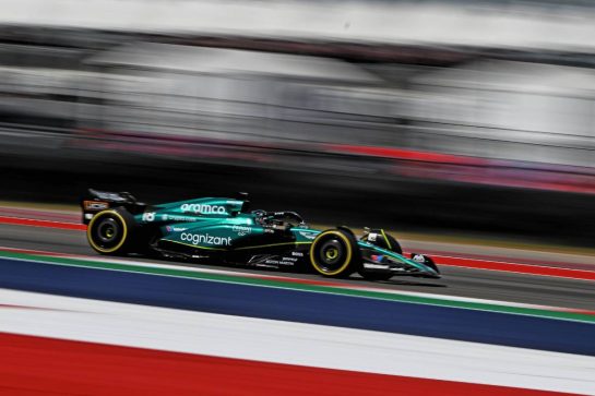 Lance Stroll (CDN) Aston Martin F1 Team AMR23.
21.10.2023. Formula 1 World Championship, Rd 19, United States Grand Prix, Austin, Texas, USA, Sprint Day.
- www.xpbimages.com, EMail: requests@xpbimages.com © Copyright: Price / XPB Images