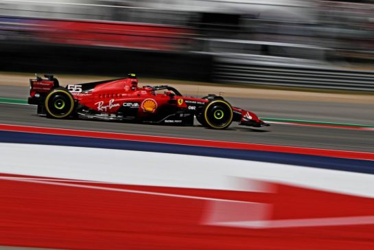 Carlos Sainz Jr (ESP) Ferrari SF-23.
21.10.2023. Formula 1 World Championship, Rd 19, United States Grand Prix, Austin, Texas, USA, Sprint Day.
- www.xpbimages.com, EMail: requests@xpbimages.com © Copyright: Price / XPB Images