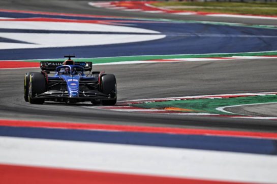 Alexander Albon (THA) Williams Racing FW45.
21.10.2023. Formula 1 World Championship, Rd 19, United States Grand Prix, Austin, Texas, USA, Sprint Day.
- www.xpbimages.com, EMail: requests@xpbimages.com © Copyright: Price / XPB Images
